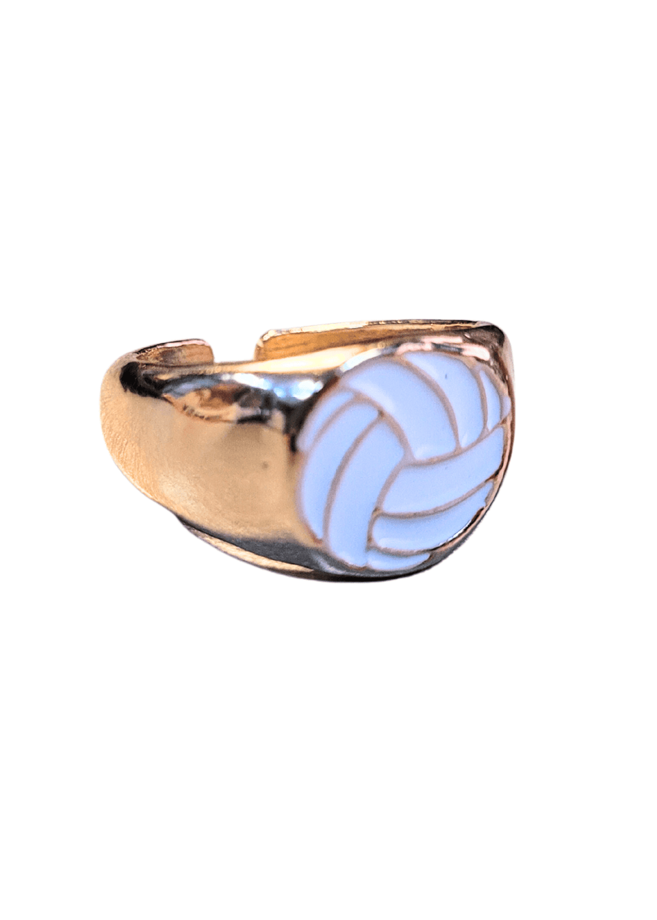 Gold Volleyball Ring